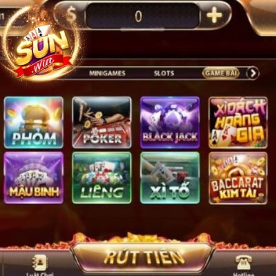 Thiên đường game bài đổi thưởng Sunwin với đa dạng các trò chơi  
